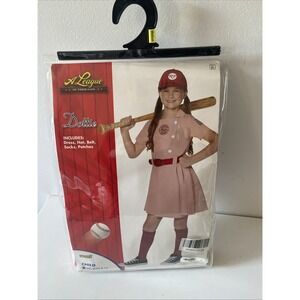 Spirit Halloween A League Of Their Own Dottie Baseball Signature Costume Sz M
